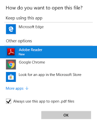File type association selection